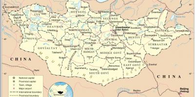 Mongolia landet kart