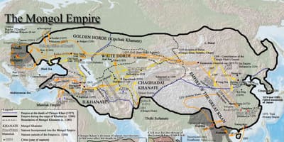 Mongolsk historie kart