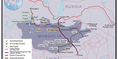 Mongolske jernbanen kart